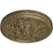 Ekena Millwork Katheryn Ceiling Medallion (Canopies up to 2 1/8"), 14 1/2"OD x 2 3/4"P, Mississippi Mud Crackle CM14KTMMC - alternate 4